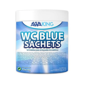 AWAKING Pastilles WC Chimique Pour Camping-Car 15 Blue Sachets | Nettoyage en profondeur et désodorise. Formule concentrée et ar