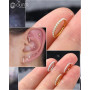 OUFER 16G Piercing Conch Anneau en Acier Chirurgical 316L avec CZ à Cliquet Piercing Helix Piercing Nez Anneau Hoop Piercing Ore