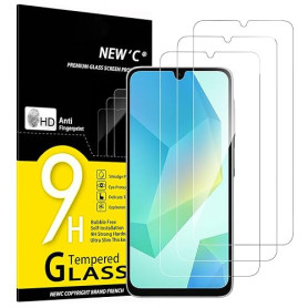 NEW'C Lot de 3, Verre Trempé pour Samsung Galaxy A17 2025, Galaxy A16 5G, Galaxy A26 5G, Film en Protection écran efficace contr