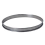 De Buyer - Cercle à tarte rond en inox perforé et bord roulé - 6 x 2 cm - Technologie AIR SYSTEM, Micro-Perforations pour Cuisso