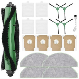 DianSung accessoires pour iRobot Roomba Plus 105 Combo + pièce de rechange pour aspirateur, 1 brosse principale,4 chiffons de la
