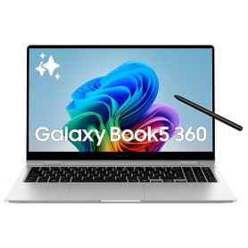 Samsung Galaxy Book5 360 15.6", Copilot+PC, Ordinateur Portable avec IA, Processeur Intel Core Ultra 7, Mémoire 16Go RAM, Stocka