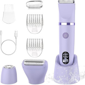 Rasoir Electrique Feminin Tondeuse précise pour visage et zones sensibles, Tondeuse à poils corporels pour visage, jambes, aisse