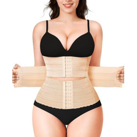 KUMAYES Gaine Amincissante Ventre Plat Femme Corset Minceur Waist Trainer Serre Taille Body Gainant Femme Ventre Plat Ceinture P