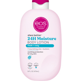eos lotion pour le corps fraîche et confortable karité meilleure hydratation 24 heures - 16 oz/473 ml