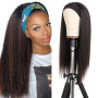 Xtrend 22 Pouces Kinky Straight Yaki Bandeau Perruque Longue Droite Yaki Synthétique Noir Mixte Brun Cheveux Naturel Aspect Band
