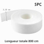 Lot de 5 rouleaux de coussinets de protection de col pour chemises hommes, chemise de col, chapeau de nuque invisible, ruban adh