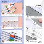Pince Papier Clip Bureau NOCHME Lot De 2 Distributeur Agrafes Et 100 Clips Réutilisables En Métal Pour Papier, Tickets Et Docume