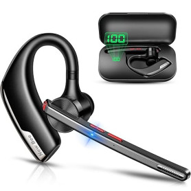 New Bee Casque Mains Libres V5.2 Oreillette Bluetooth Headset Casque d'affaires sans Fil avec Microphone avec Double Annulation