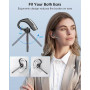 New Bee Casque Mains Libres V5.2 Oreillette Bluetooth Headset Casque d'affaires sans Fil avec Microphone avec Double Annulation