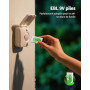 EBL 4PCS Piles Rechargeables 9V 6F22, Piles 9V NiMH 280mAh | Longue Durée de Vie, Idéal pour Les Multimesureurs, Détecteur de