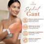 L’Exfose 2x Gant Exfoliant Corps - Gant de Crin Kessa Gommage Corps et Visage en Viscose Naturelle - Élimine les Cellules Mortes