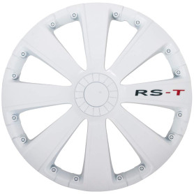 AUTO-STYLE Jeu d'enjoliveurs RS-T 16-inch blanc