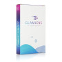 Glamlens lentilles de couleur vert naturelles colorées très haute opacité Bardolino Green + étuis à lentilles de contact I 1 pai