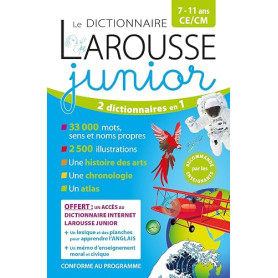 Le dictionnaire Larousse Junior et son dictionnaire en ligne - 7/11 ans - CE/CM