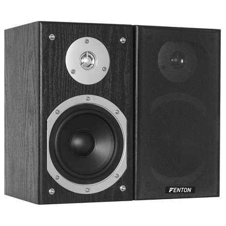 Fenton SHFB55B - Paire d'Enceintes Bibliothèque 2 Voies, Haut-Parleurs d'Étagère, 280 Watts, Idéal pour la Musique, Les Jeux, Le