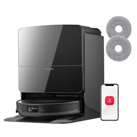 roborock Saros 10R Set Robot Aspirateur 22000Pa, Triple Anti-Enchevêtrement | Brosse et Serpillère Relevables et Extensibles, St