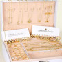 JSTHHTT 46 Pcs Parure Bijoux Femme, Bracelet Femme, Bijoux Femme, Collier Femme Or, Bagues, Boucles d'Oreilles Créoles, Lot de B