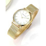 HANNAH MARTIN Très Mince Montre pour Femme Quartz Analogique Étanche Acier Inoxydable