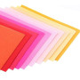 TRIXES 40 feuilles de feutrine multicolores loisirs créatifs | Rectangles de feutrine assortis pour scrapbooking, patchwork, DIY