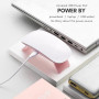 Makartt Mini Lampe LED pour Ongles Gel USB 6W | Blanc-Rose, Lampe UV/LED Pro, 60s Minuterie, 50% plus Rapide, 6W, Idéal Maison &
