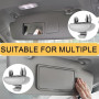 Azlanway Clips de Fixation Voiture, 2 Pcs Crochet Pare Soleil, Clip pour Visière pour Pare soleil de Voiture pour Audi A1 A3 A4