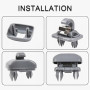 Azlanway Clips de Fixation Voiture, 2 Pcs Crochet Pare Soleil, Clip pour Visière pour Pare soleil de Voiture pour Audi A1 A3 A4