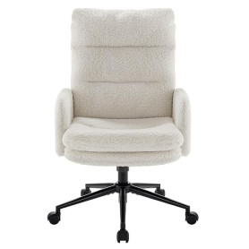 IWMH Chaise de Bureau, Fauteuil de Bureau avec Accoudoirs et roulettes, Fauteuil Pivotant Hauteur Réglable, Ergonomique Chaise C