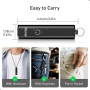 Blukar Mini Lampe Torche LED Rechargeable 360L Puissante, 3 Modes-2 Pack | EDC Mini Lampe de Poche Porte-clé LED, IPX6 Étanche,