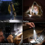 Blukar Mini Lampe Torche LED Rechargeable 360L Puissante, 3 Modes-2 Pack | EDC Mini Lampe de Poche Porte-clé LED, IPX6 Étanche,