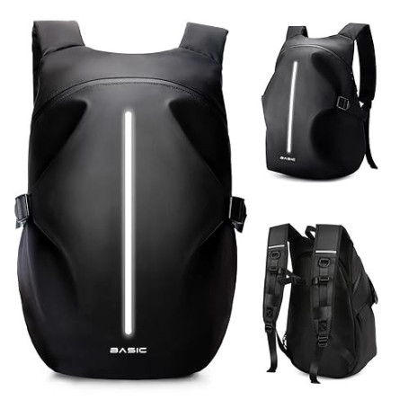 HYC00 Sacs à Dos de Moto pour Homme Femme, Sac à Dos Moto étanche,Accessoires de Motos,Réfléchissantes Sac de Casque de Moto,Gra