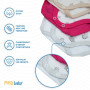 MEA BABY Body bébé Unisexe à Manches Longues 100% Coton, Lot de 5, Blanc, pour Filles et garçons