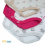 MEA BABY Body bébé Unisexe à Manches Longues 100% Coton, Lot de 5, Blanc, pour Filles et garçons