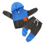 KIDDLETOWN Bébé Garçon Vêtement Bloc de Couleur Sweat-shirt, Ensemble de vêtements, Sweats à Manches Longues + Pantalon Taille E