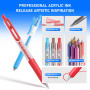 Sonlaryin 90 Couleurs Feutre Acrylique à Pointe Fine de 0.7mm | Stylos Gel Acrylique, Idéal pour Peindre, écrire et créer un Jou