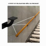 Support, Lot de 4 Supports de Main Courante, Noir Porte-Mains Courantes pour Escaliers en Bois, Supports Fixations pour Rampes d