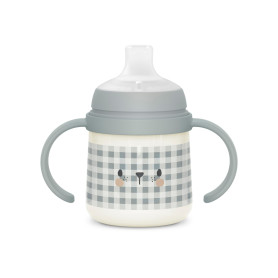 Suavinex, Tasse Apprentissage Bébé, Biberon avec Poignées, Brillent dans le Noir, avec Bec Anti-fuites en Silicone, avec Valve A