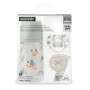 Suavinex, Coffret Cadeau Nouveau-Né SX Pro, pour Bébés 0-6 Mois. Contient un Biberon Débit Moyen (M) 270 ml + Sucette SX Pro en 