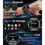 LIGE Militaire Montre Connectée Homme avec 1.62'' AMOLED Écran/LED Lampe/730mAh Batterie,Smartwatch Homme avec 100+ Modes Sporti