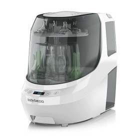 Baby Brezza - Lave-biberons Bottle Washer Pro Blanc - lave, stérilise et sèche automatiquement biberons et accessoires de tire-l