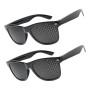TASSFROO 2 Pièces Lunettes à Grille Sténopéïques, Lunettes à Trous Noires pour Relaxation des Yeux et Gymnastique Oculaire, Lune