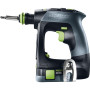 Festool Perceuse-Visseuse sans Fil CXS 12 - Coffret 2 Batteries | Moteur EC-TEC brushless, mandrin à serrage rapide, 2 vitesses,