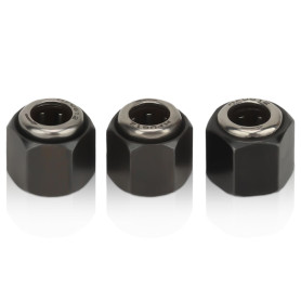 3Pcs RC 12mm/0,47po écrou Hexagonal Roulement à Sens Unique, Pièces de Démarreur de Traction de Moteur RC Fer Roulement à Sens U