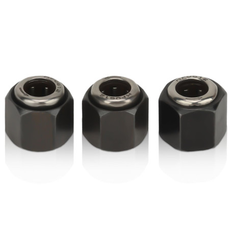 3Pcs RC 12mm/0,47po écrou Hexagonal Roulement à Sens Unique, Pièces de Démarreur de Traction de Moteur RC Fer Roulement à Sens U