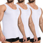 YOUCHAN Débardeur Homme Lot de 3 Maillots de Corps 100% Coton Toutes Les Tailles Noir et Blanc