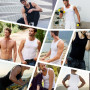 YOUCHAN Débardeur Homme Lot de 3 Maillots de Corps 100% Coton Toutes Les Tailles Noir et Blanc
