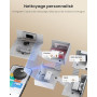 Proscenic Robot Aspirateur Laveur,8000Pa 200Mins Aspirateur Robot avec Serpillière et Vidage Automatique Station,Navigation Lida