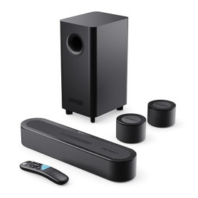 Majority Barre de Son TV Bluetooth 5.3, 300W Home Cinema 5.1 sans Fil | Bowfell Halo Atmos Mini Soundbar PC | DMI eARC | Enceint
