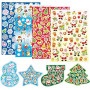Baker Ross Lot de 280 Autocollants de Noël EX716 Coloris Assortis
