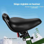BODIOO Vélo Enfant 14 Pouces, vélo pour garçon et Fille avec Roues stabilisatrices, Cadre Stable, siège réglable, Frein arrière